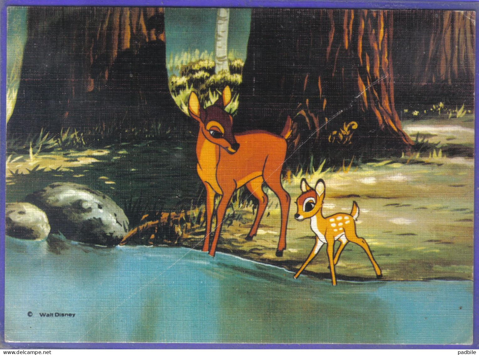 Carte Postale Walt Disney  Bambi Très Beau Plan - Autres & Non Classés