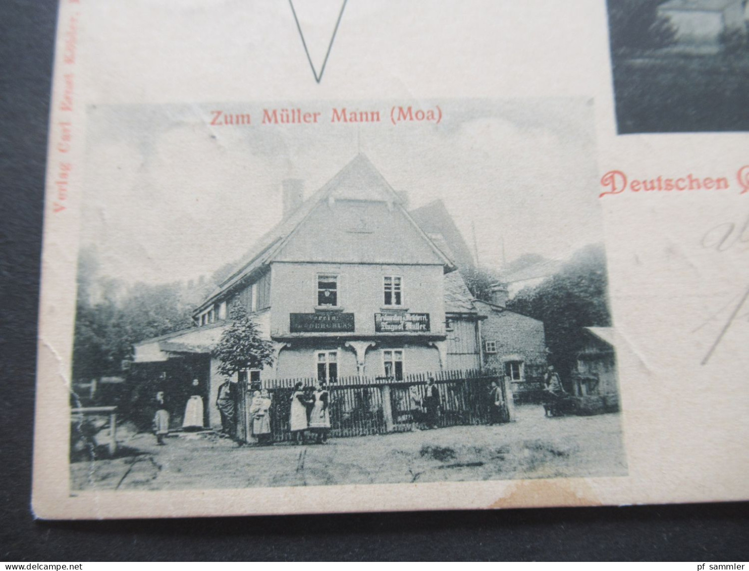 DR 1901 Ehemalige Gebiete Mehrbild AK Deutschen Gruss Aus Rossbach Deutsch Böhmen / Zum Müller Mann Moa - Boehmen Und Maehren