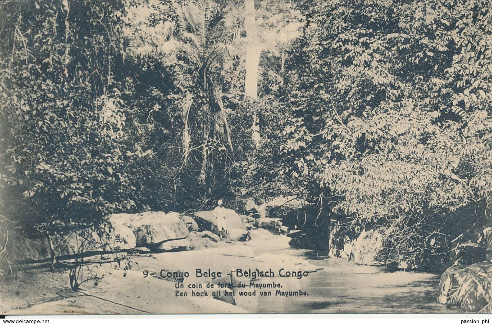 B6 BELGIAN CONGO PPS SBEP 43 VIEW 9 USED - Entiers Postaux