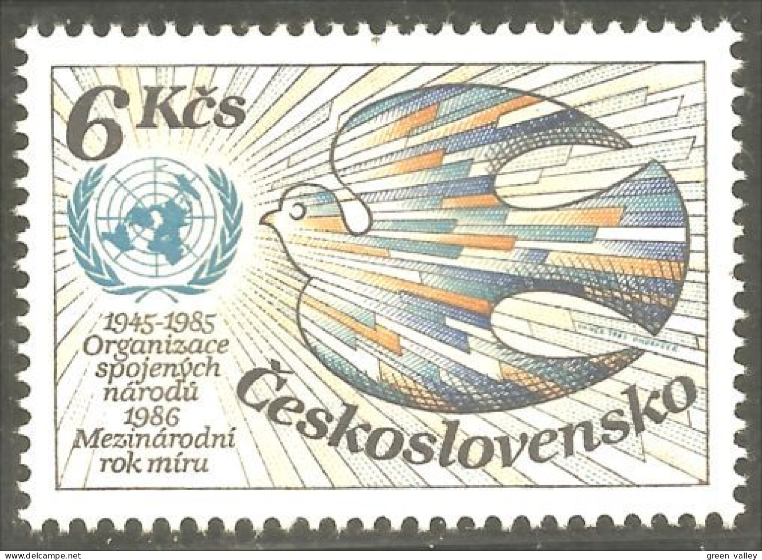 290 Czechoslovakia Pigeon Duif Taube Paloma Piccione MNH ** Neuf SC (CZE-414a) - Palomas, Tórtolas