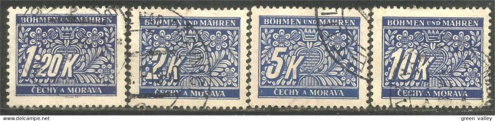 290 Bohmen Mahren 1939 Postage Due Taxe (CZE-409) - Used Stamps