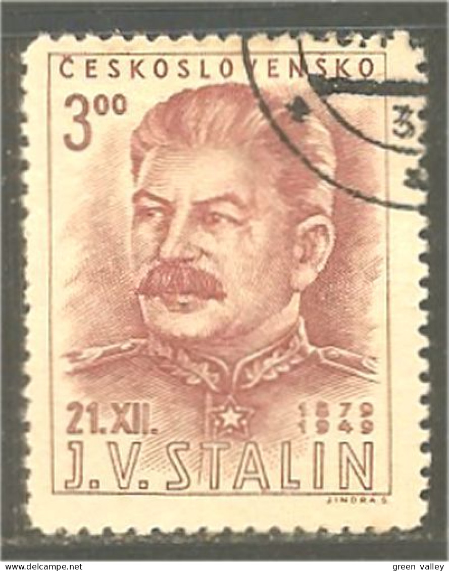 290 Czechoslovakia 70 Ans Stalin Staline (CZE-392) - Oblitérés