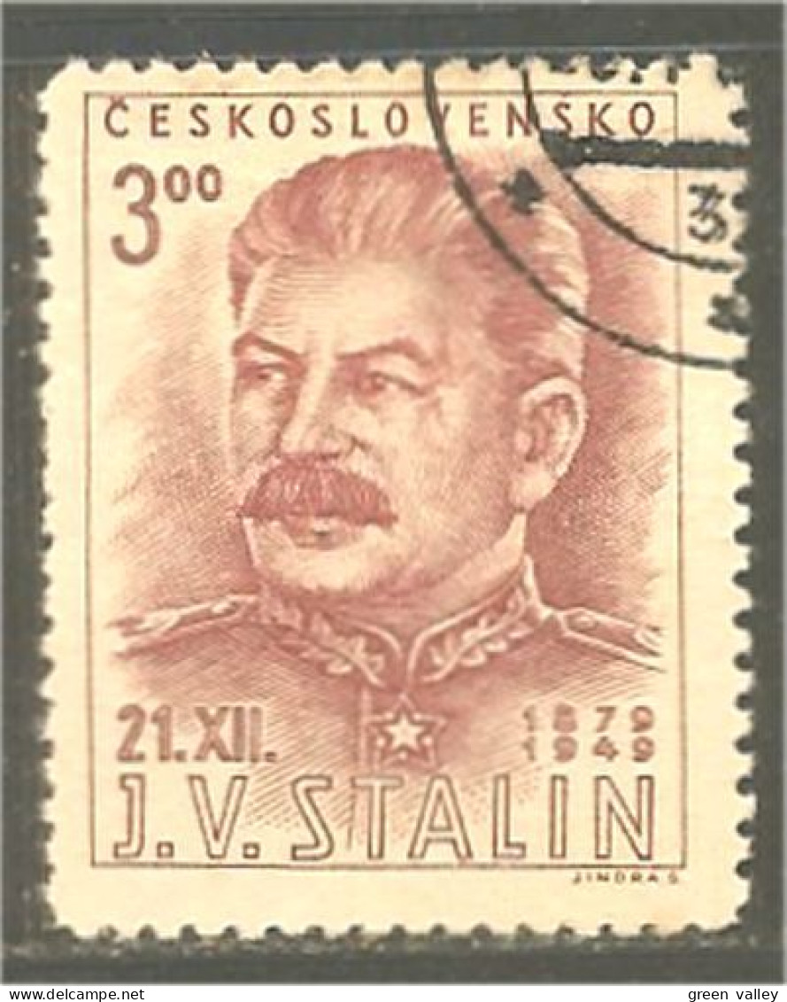 290 Czechoslovakia 70 Ans Stalin Staline (CZE-392) - Gebraucht