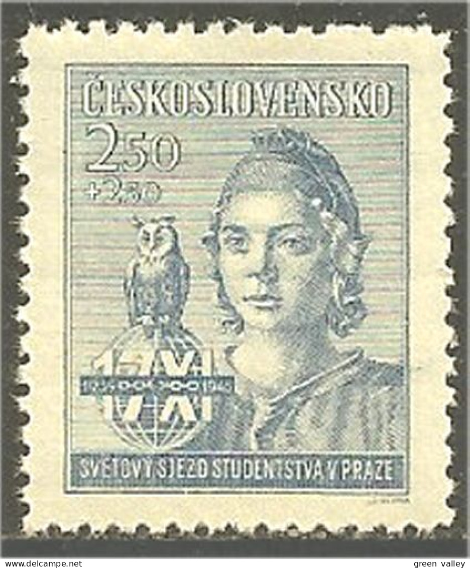 290 Czechoslovakia Hibou Chouette Owl Eule Gufo Uil Buho MNH ** Neuf SC (CZE-388b) - Uilen