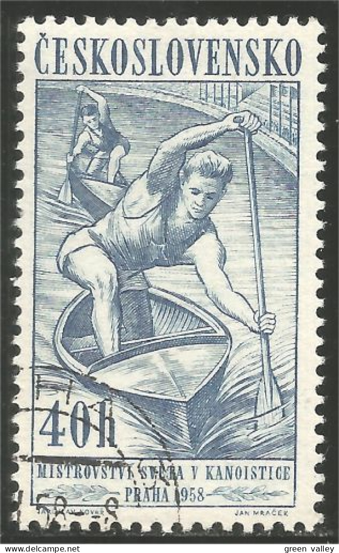 290 Czechoslovakia Canoe Canot Bateau Boat Schiff Barco Barca (CZE-375) - Canoe