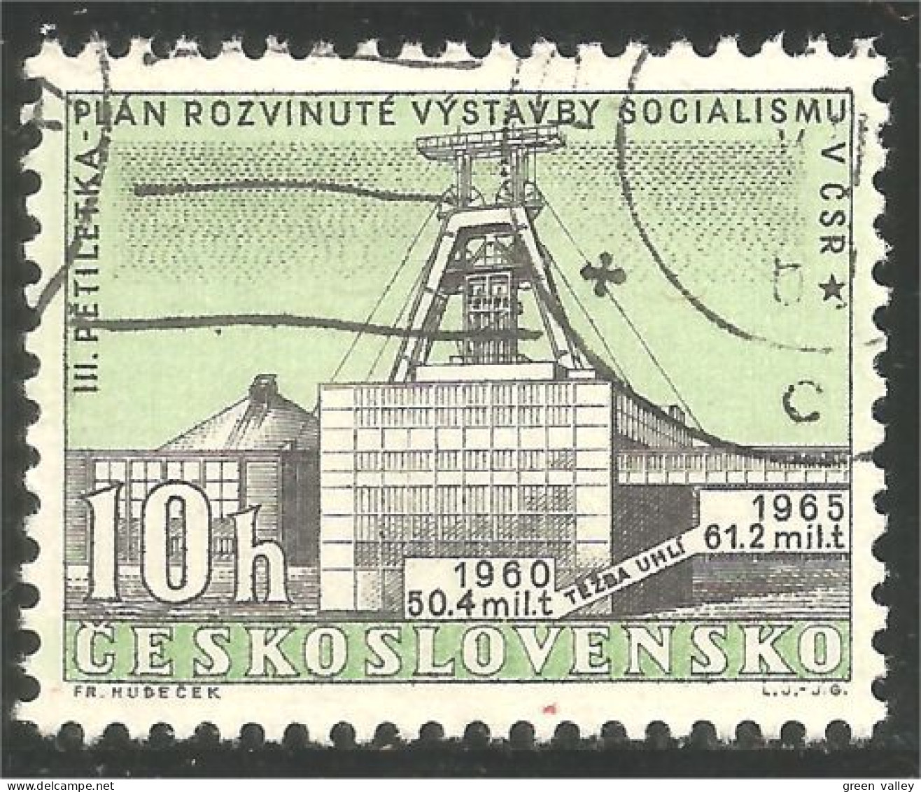 290 Czechoslovakia Mine Mining Coal Charbon Kohl Carbone Metal (CZE-368) - Minéraux