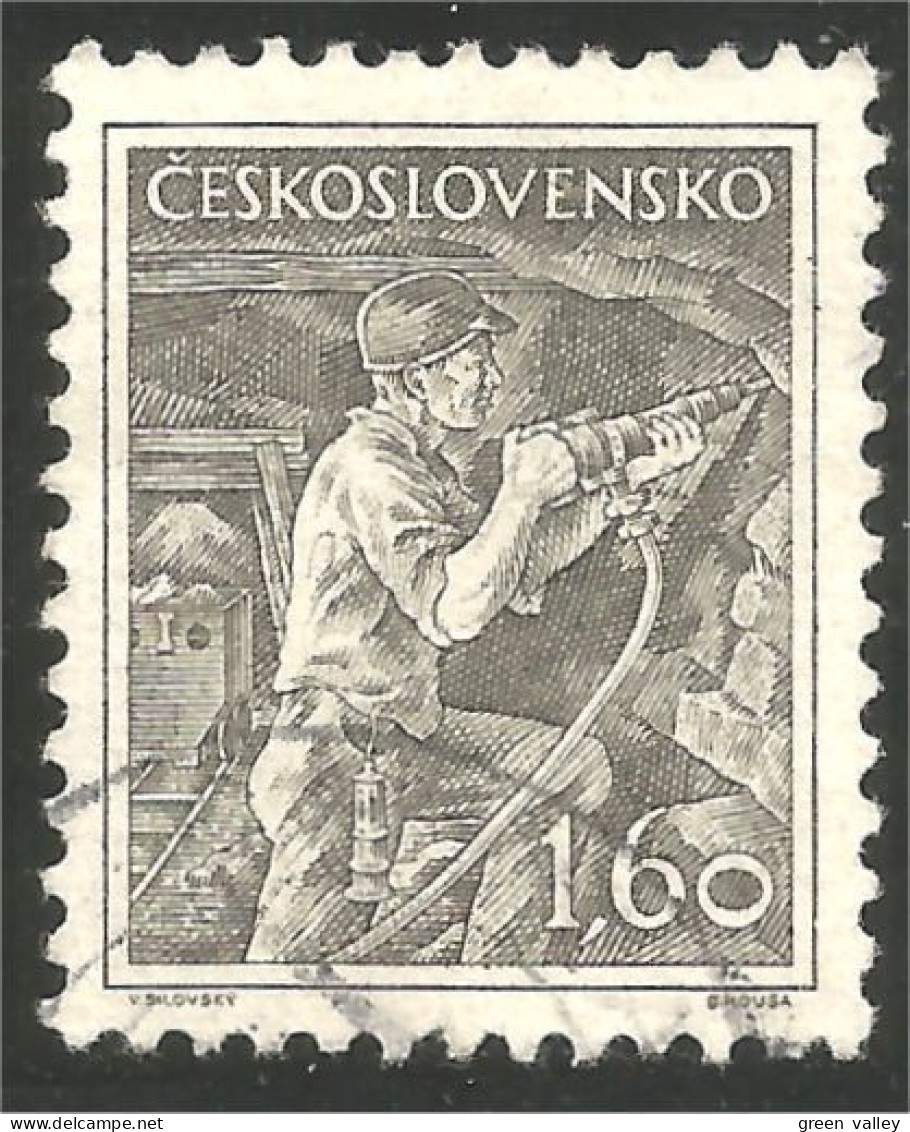 290 Czechoslovakia Mineur Mine Mining Miner Coal Charbon Kohl Carbone (CZE-362d) - Andere & Zonder Classificatie