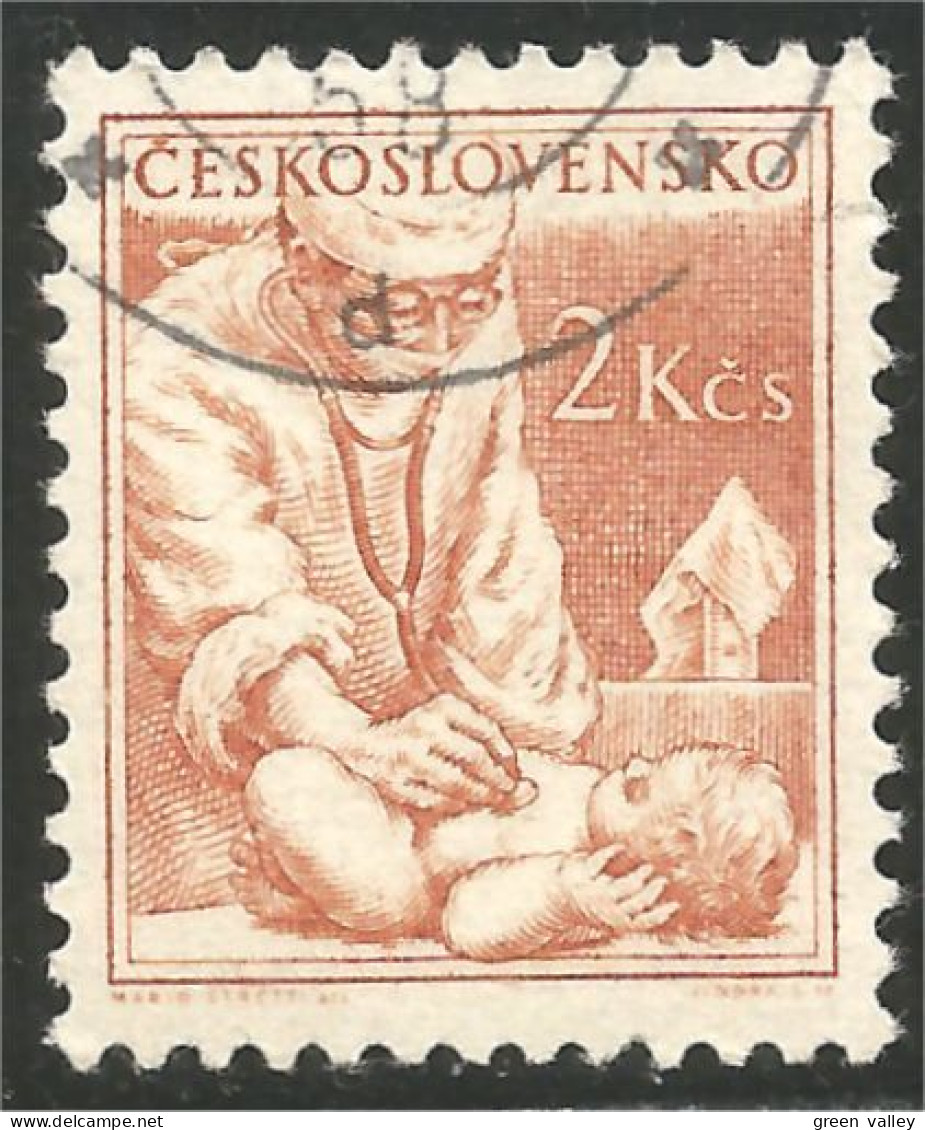 290 Czechoslovakia Physician Médecin Docteur Bébé Baby Enfant Infant (CZE-356e) - Andere & Zonder Classificatie