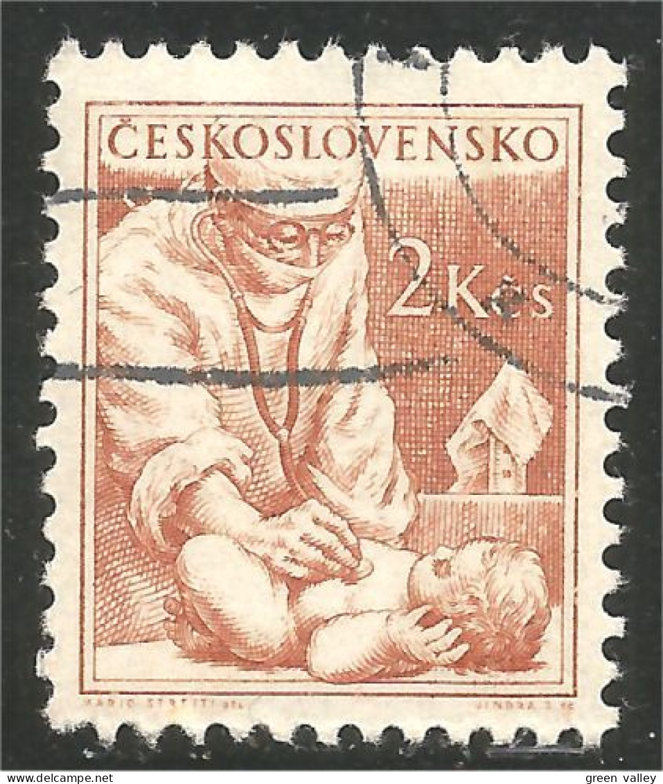 290 Czechoslovakia Physician Médecin Docteur Bébé Baby Enfant Infant (CZE-356d) - Erste Hilfe