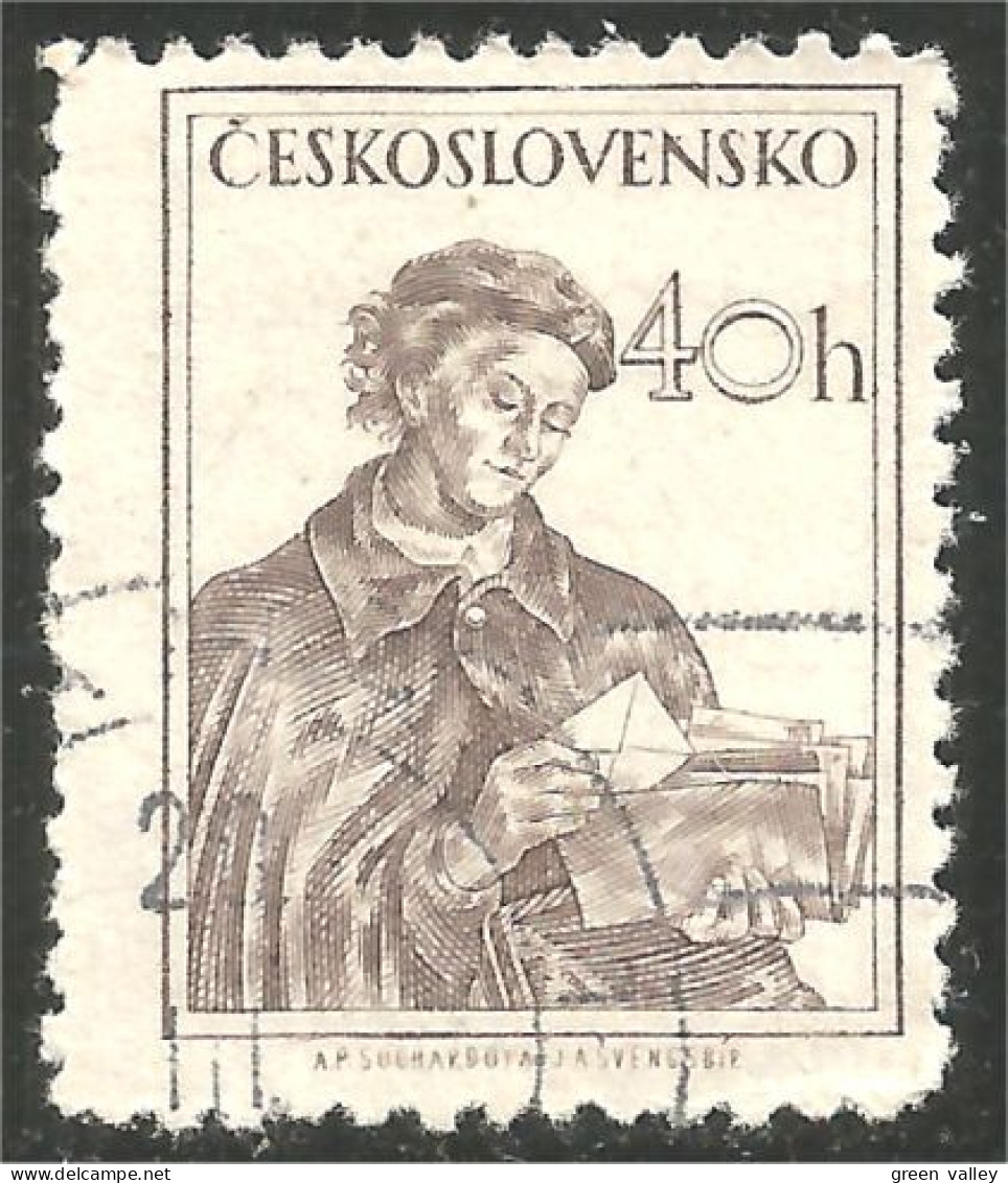 290 Czechoslovakia Facteur Factrice Postman Mailman (CZE-351c) - Poste