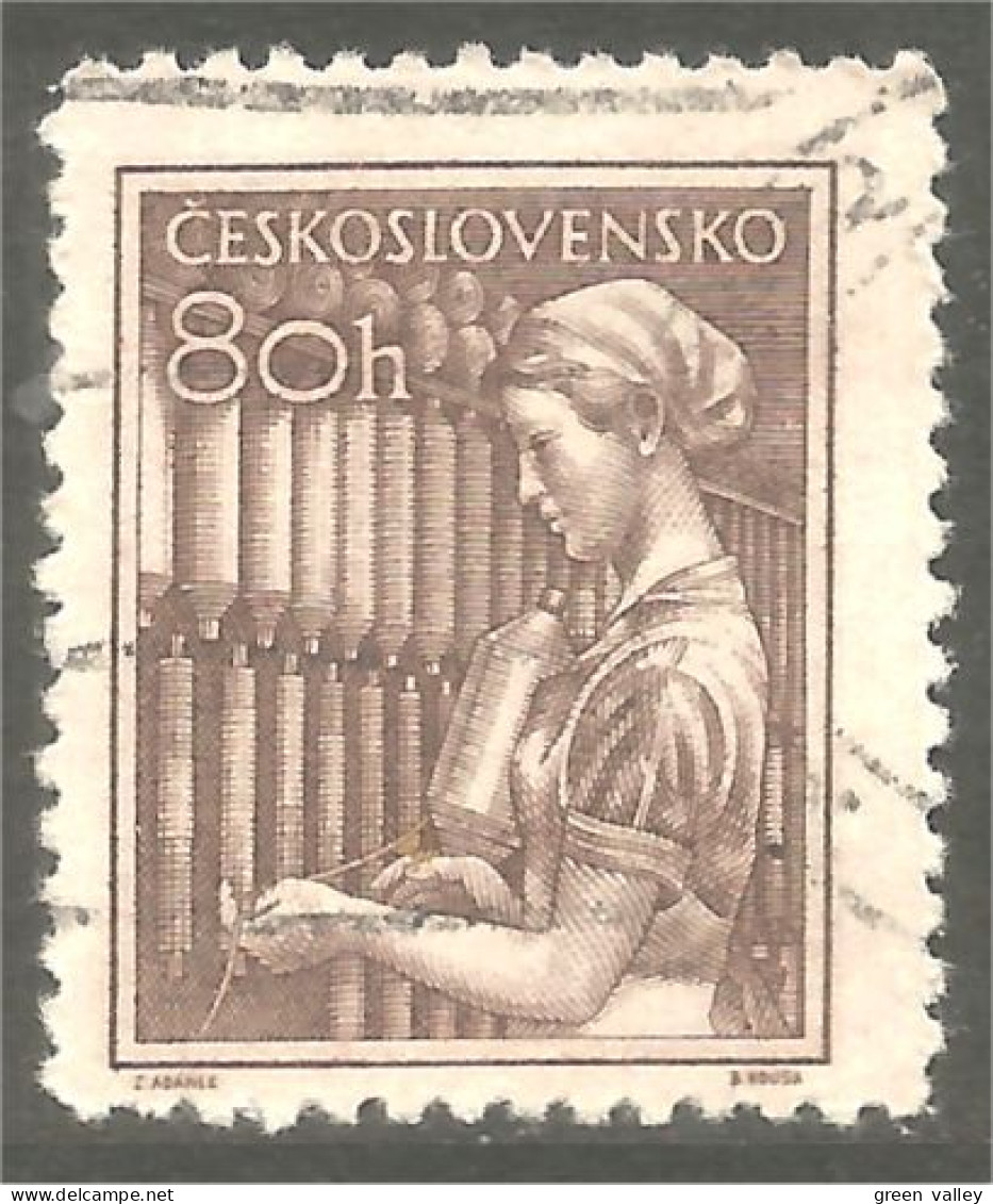 290 Czechoslovakia Ouvrier Textile Worker (CZE-342c) - Textile