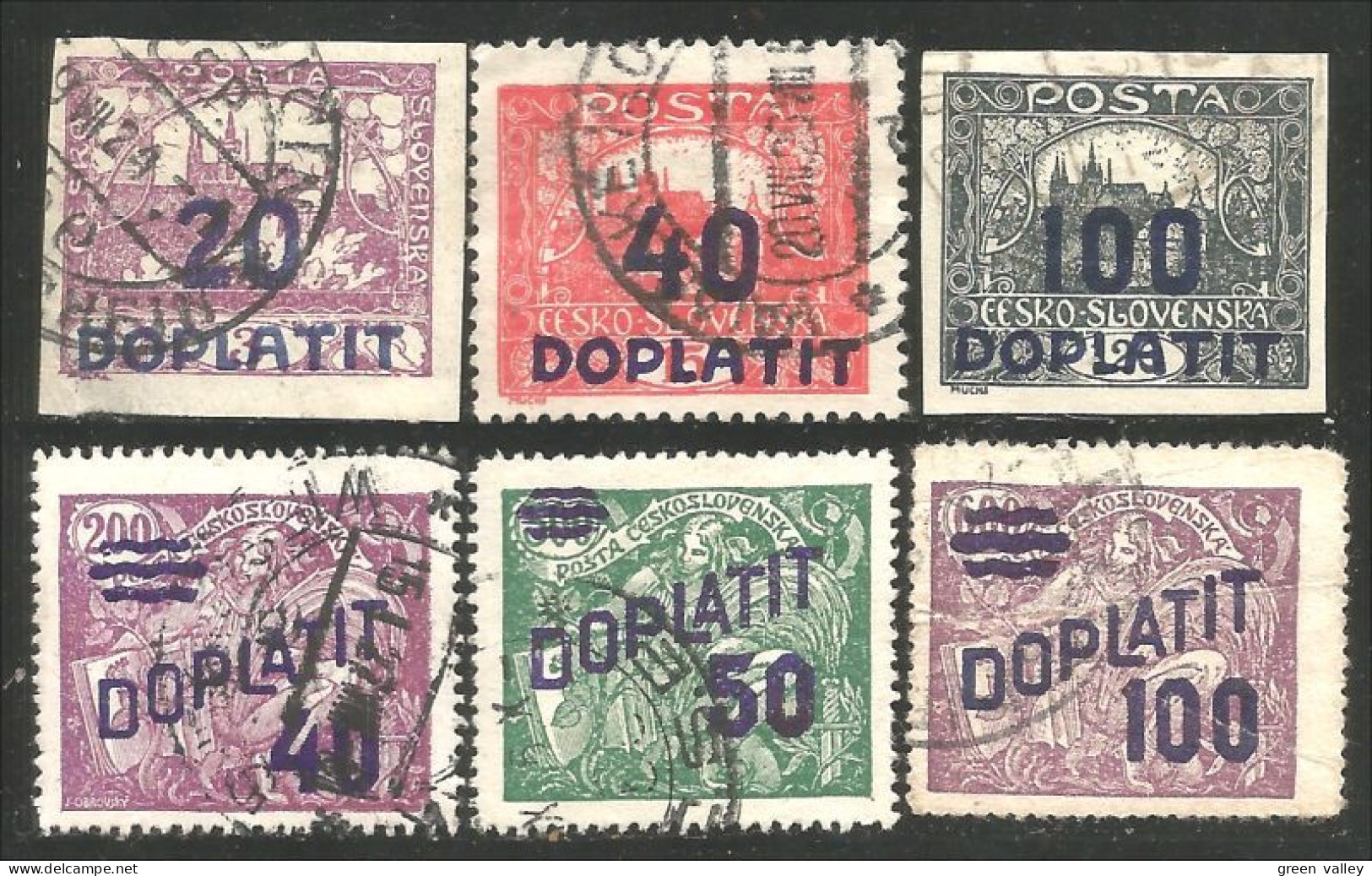 290 Czechoslovakia 1924-25 Taxes Postage Due Surcharge (CZE-249) - Used Stamps