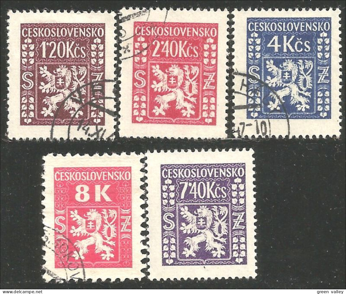 290 Czechoslovakia 1945 Official Stamps (CZE-236) - Used Stamps