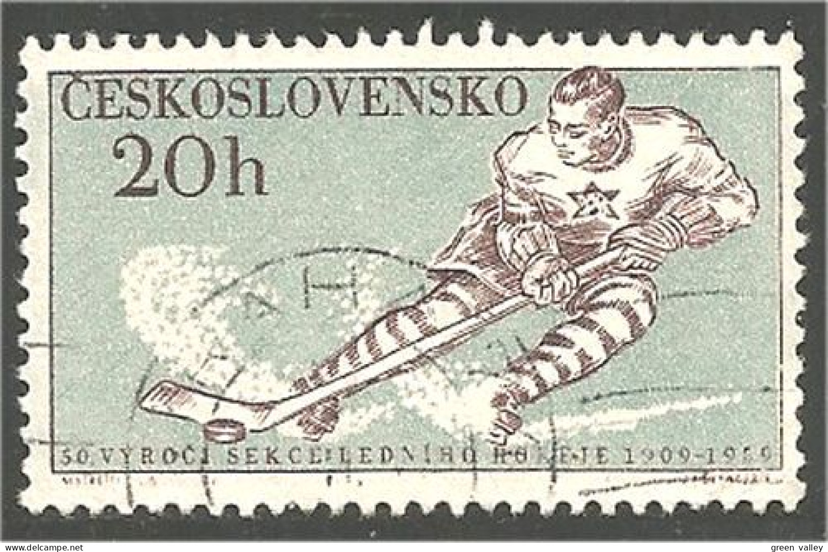 290 Czechoslovakia Ice Hockey Glace Eishockey (CZE-220) - Jockey (sobre Hielo)