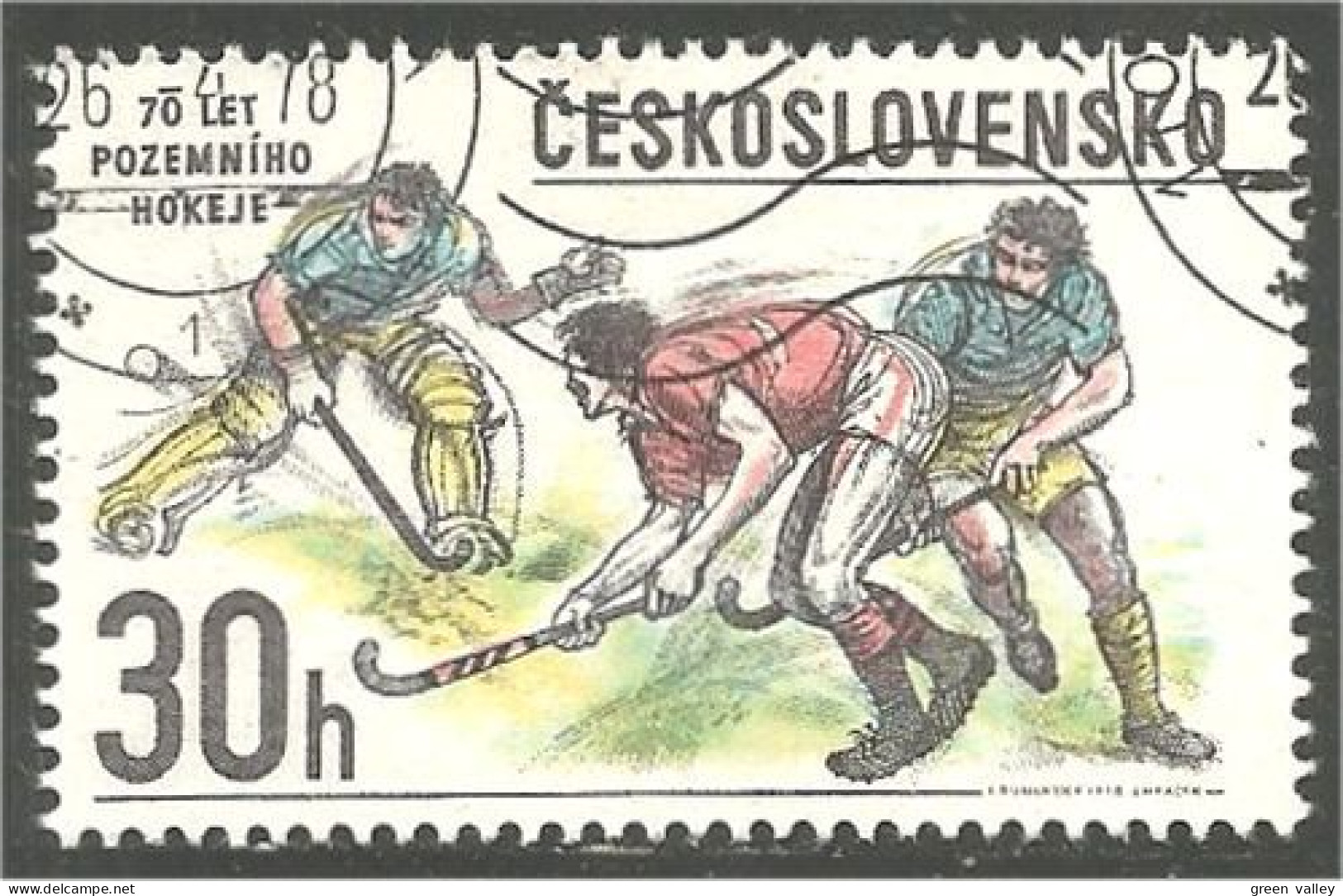 290 Czechoslovakia Field Hockey Gazon (CZE-217) - Hockey (Veld)