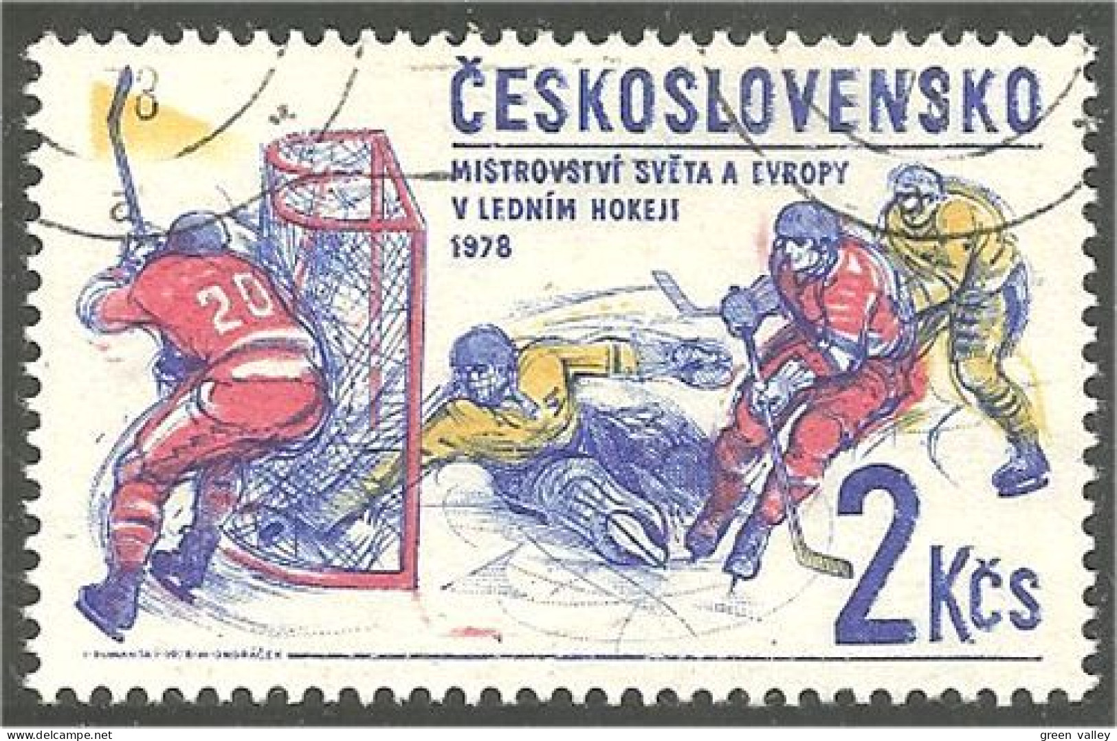 290 Czechoslovakia Ice Hockey Glace Eishockey (CZE-218) - Hockey (sur Glace)