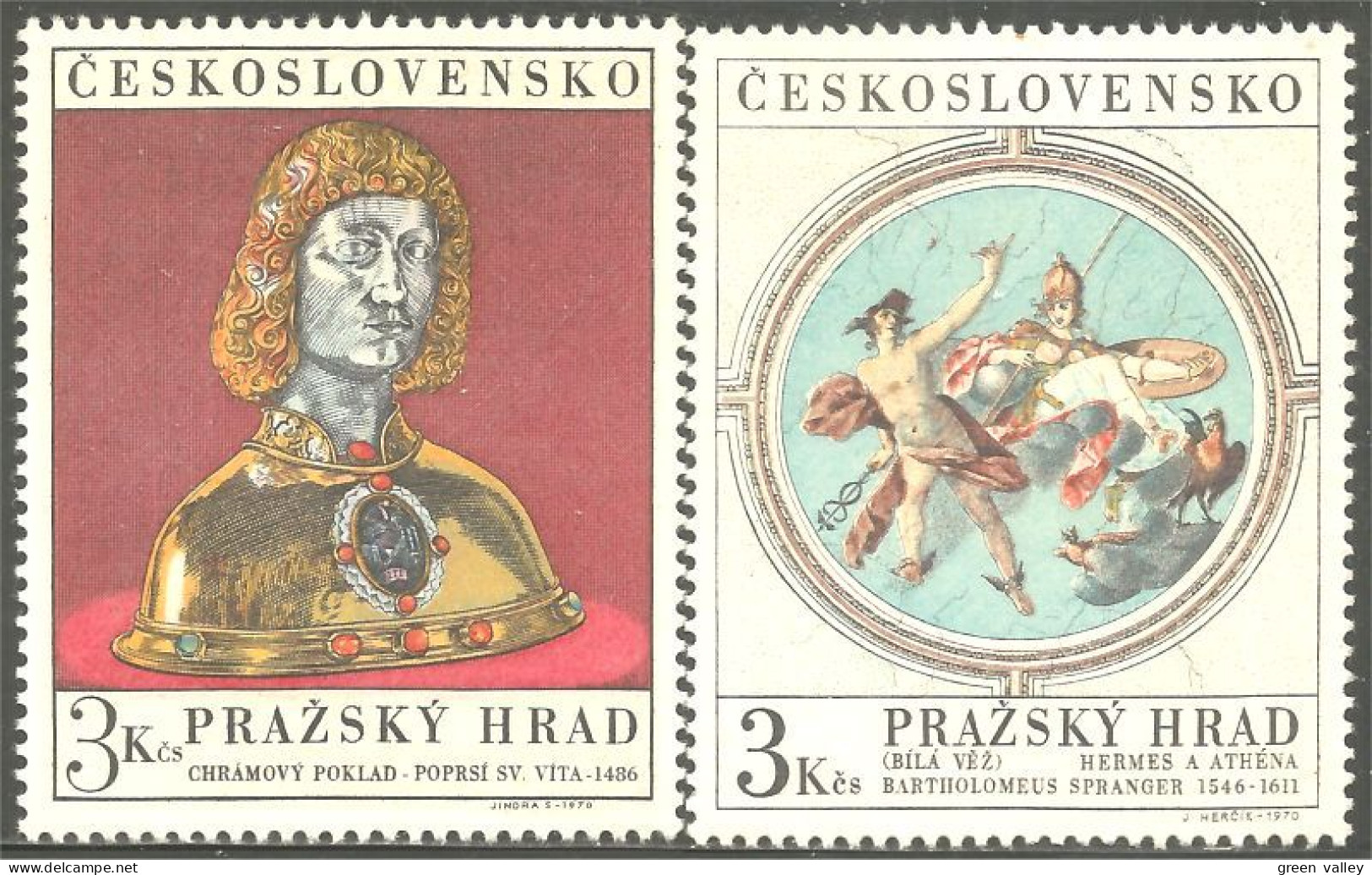 290 Czechoslovakia 1970 Prague Art Artist MNH ** Neuf SC (CZE-207) - Unused Stamps