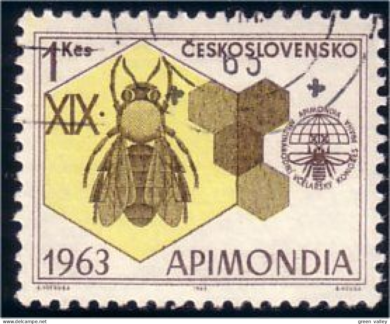 290 Czechoslovakia Abeille Bee Miel Honey Biene Honig Abeja Api Miele (CZE-28) - Honingbijen