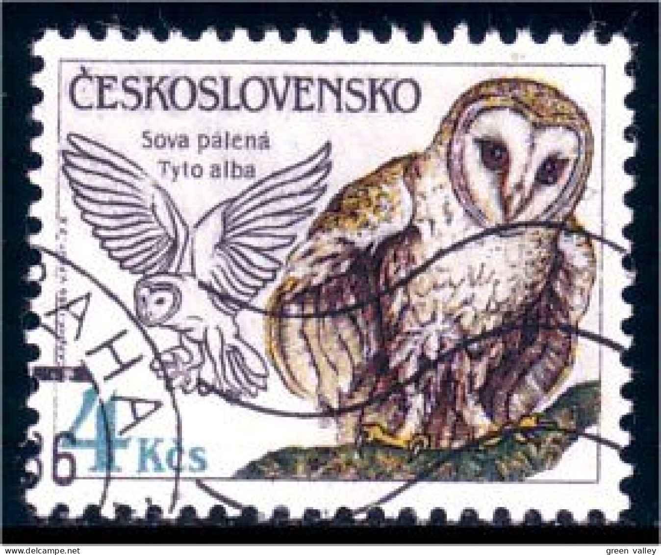 290 Czechoslovakia Hibou Chouette Owl Eule (CZE-5) - Uilen