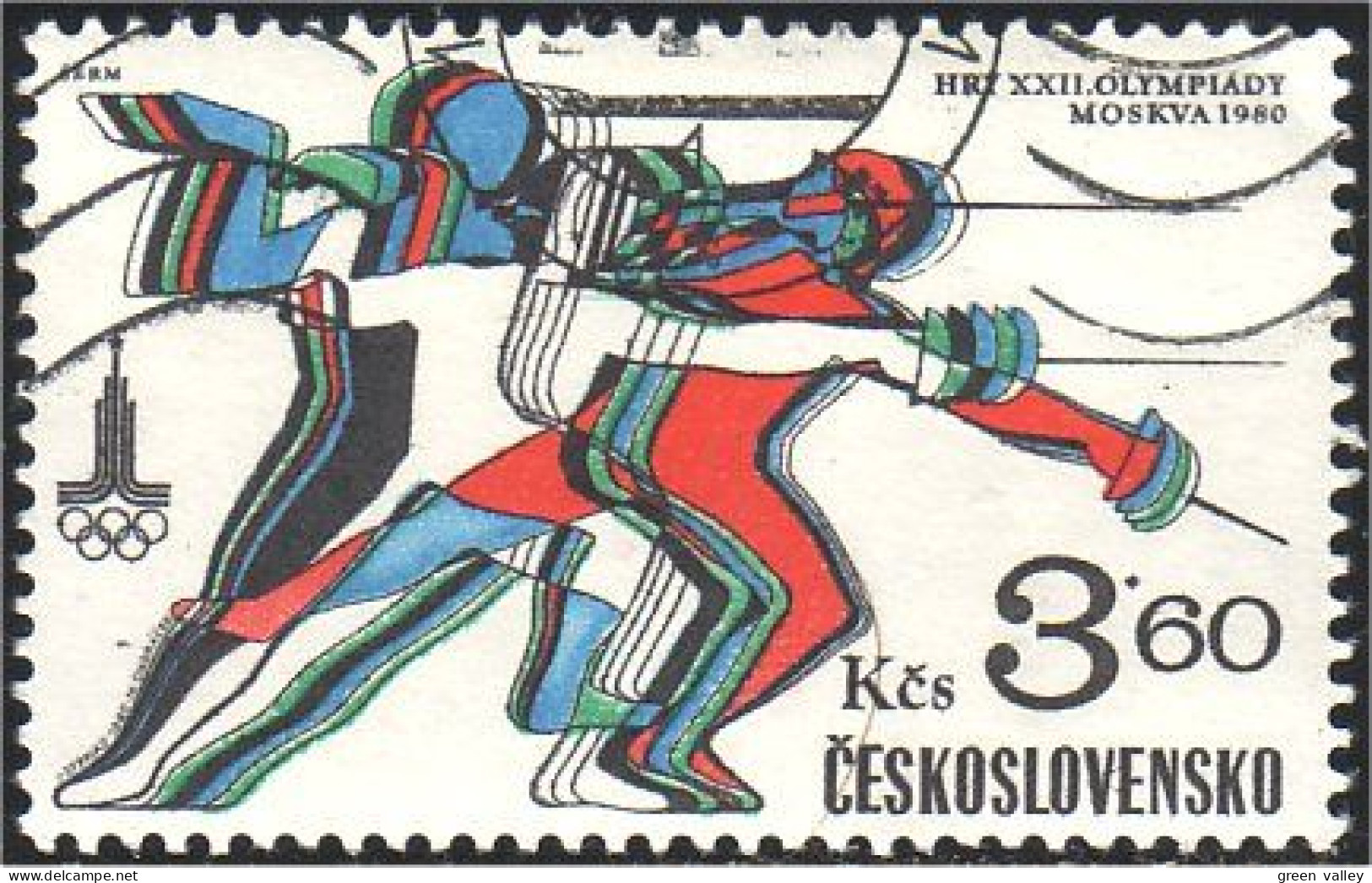 290 Czechoslovakia Escrime Fencing Fechten Esgrima Scherma (CZE-4) - Escrime