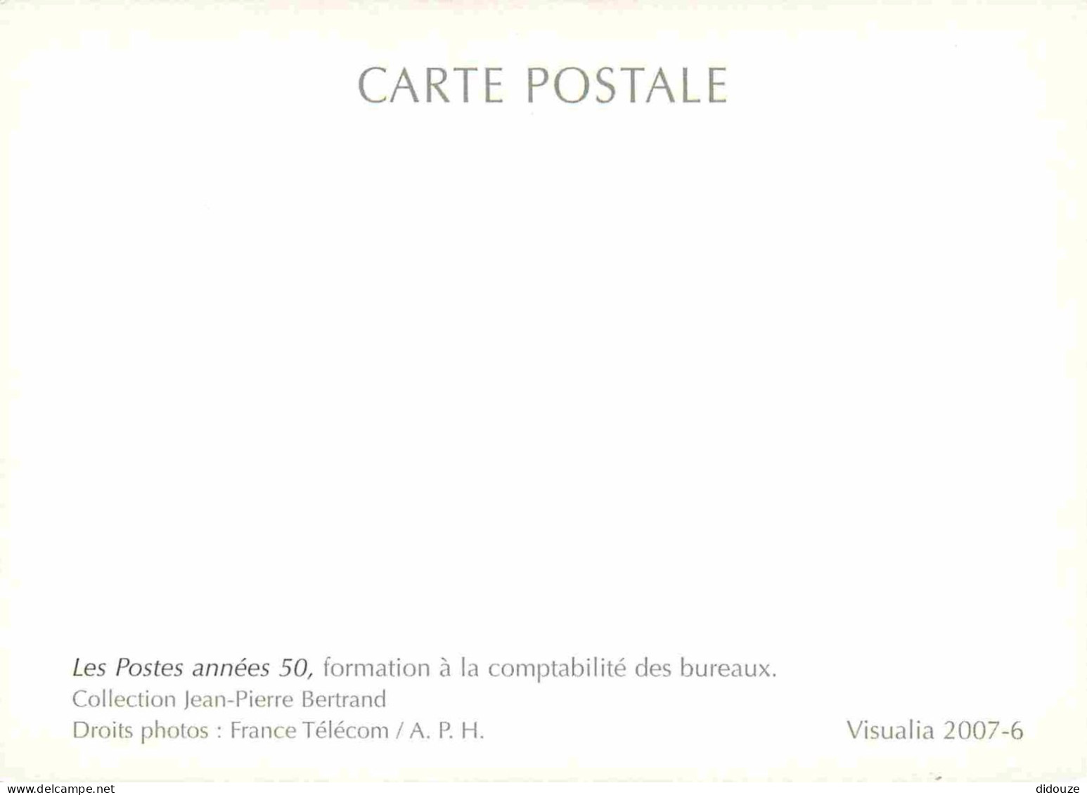 Reproduction CPA - Poste Et Facteurs - Les Postes Années 50 - Formation à La Comptabilité Des Bureaux - Visualia 2007-6  - Postal Services