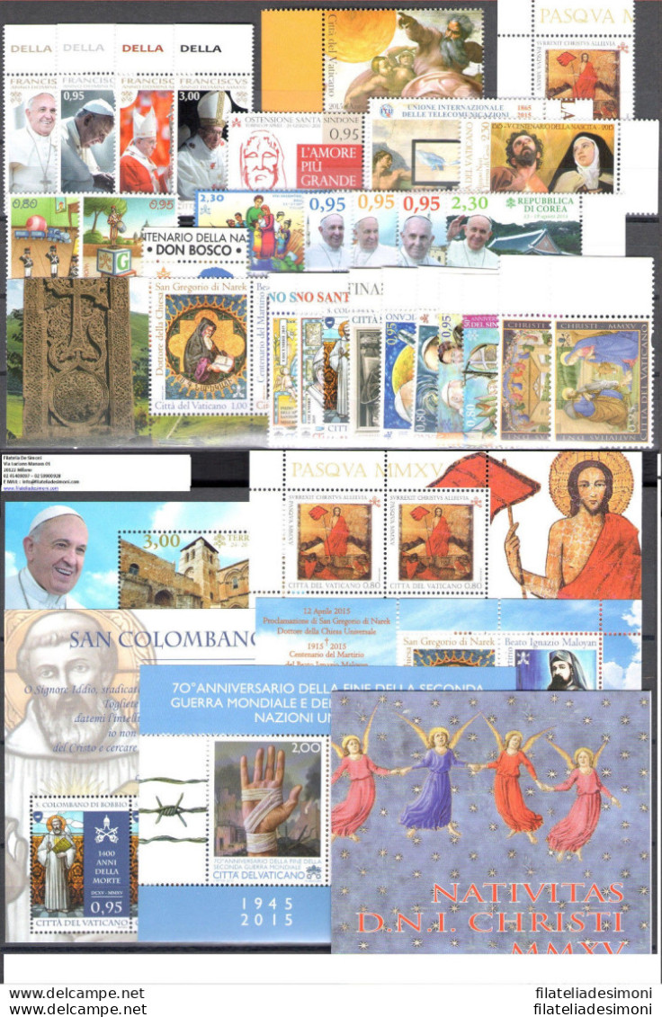 2013/2016 Vaticano, Offerta Papa Francesco,  Annate Complete - MNH**