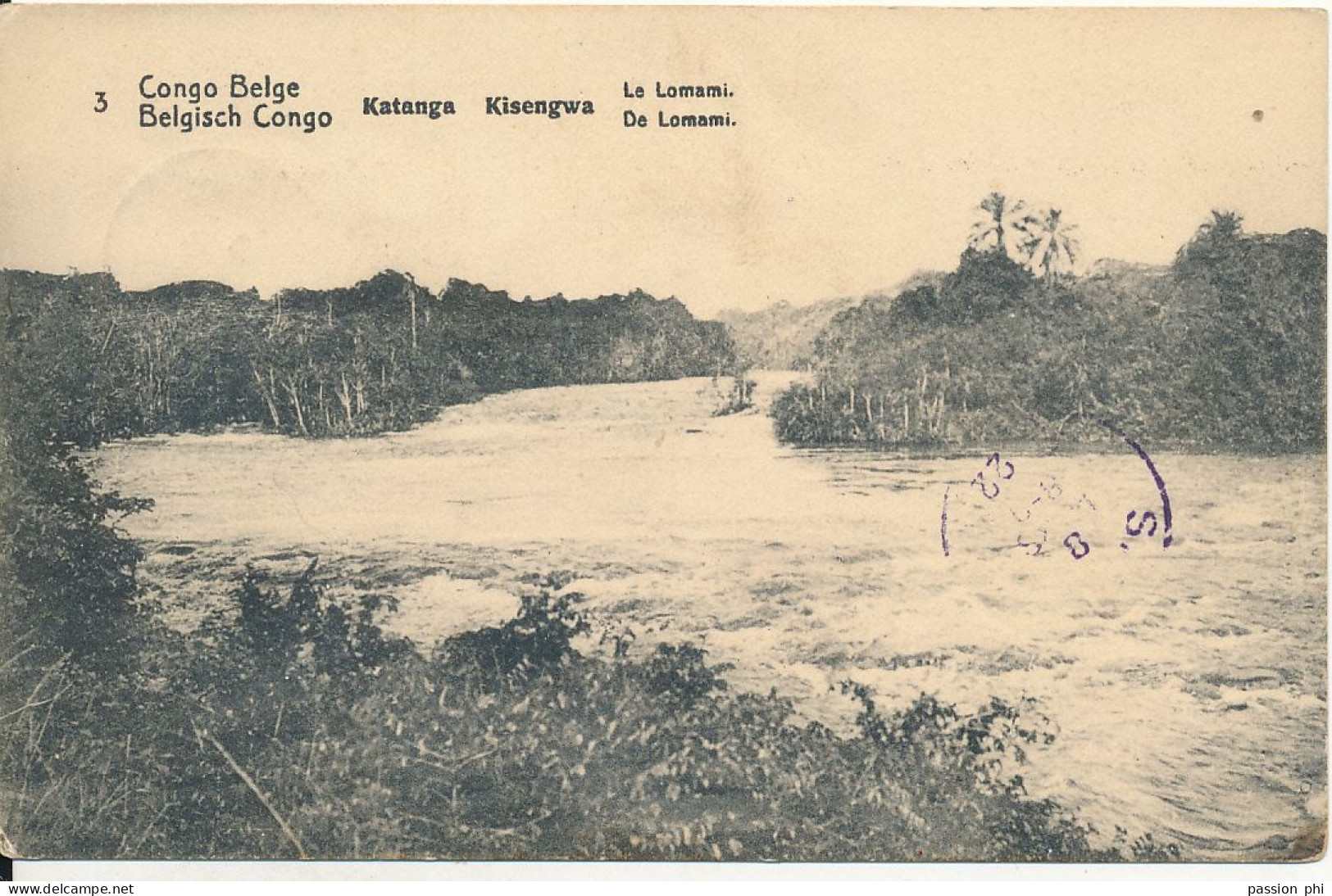 B6 BELGIAN CONGO PPS SBEP 43 VIEW 3 USED - Ganzsachen