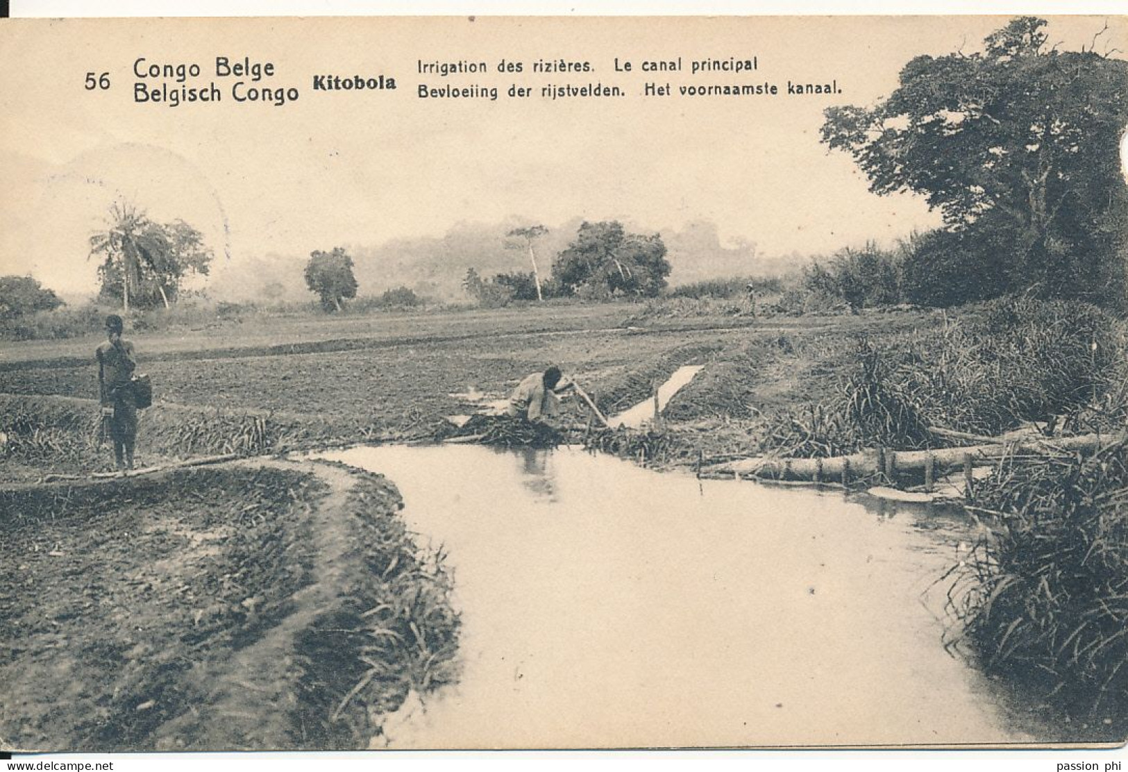 B6 BELGIAN CONGO PPS SBEP 42 VIEW 56 USED - Entiers Postaux