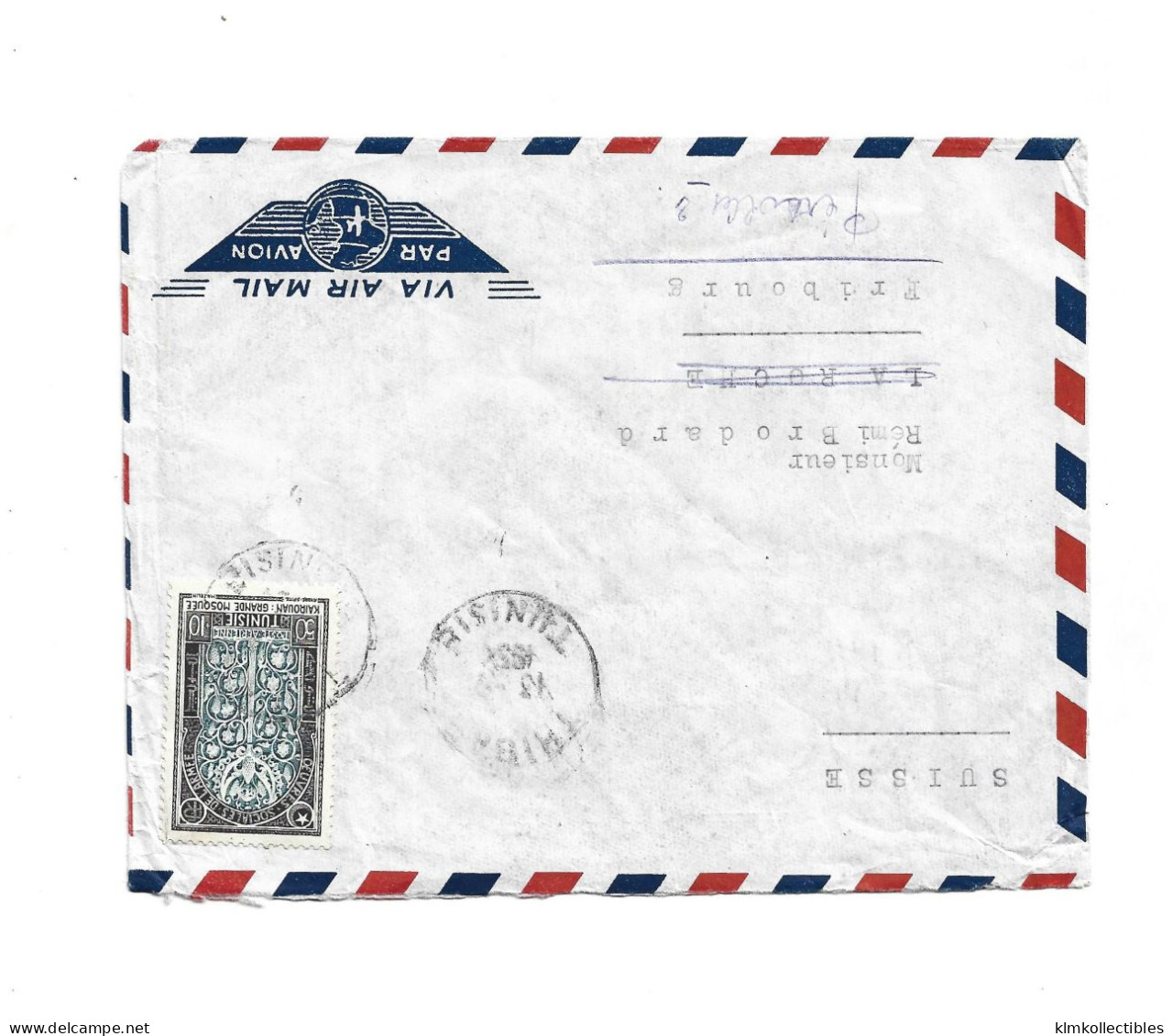 TUNISIE TUNISIA TUNIS - POSTAL HISTORY LOT - 5 COVERS - Brieven En Documenten