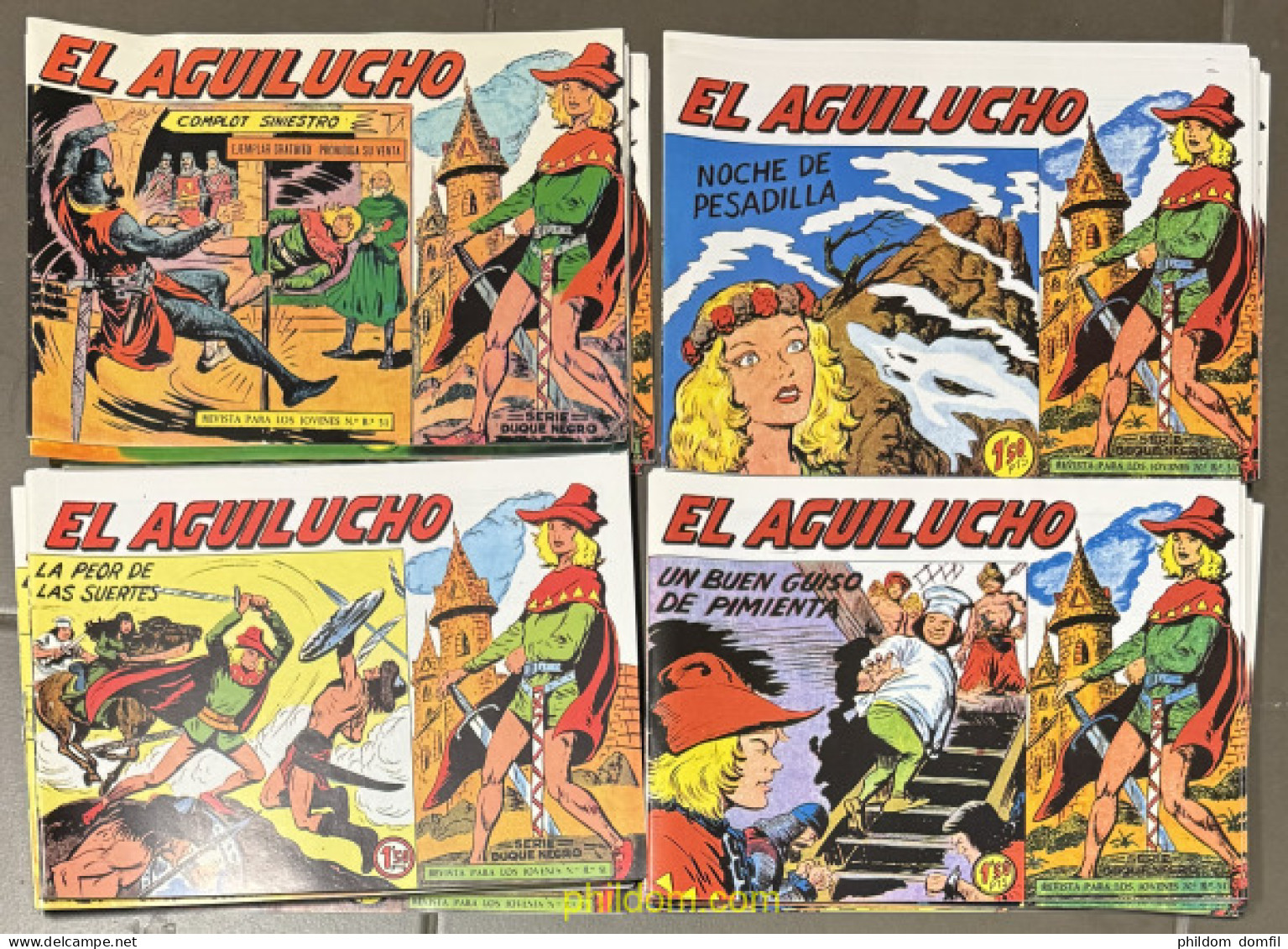 EL AGUILUCHO - Colección Completa, 68 Tebeos - Editorial Maga - Old Comic Books