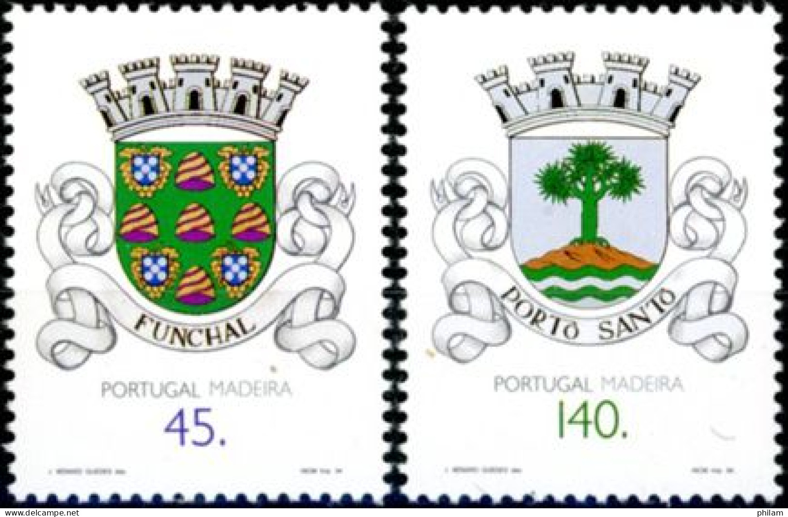 MADERE 1994 - Armoiries - 2 V. - Postzegels