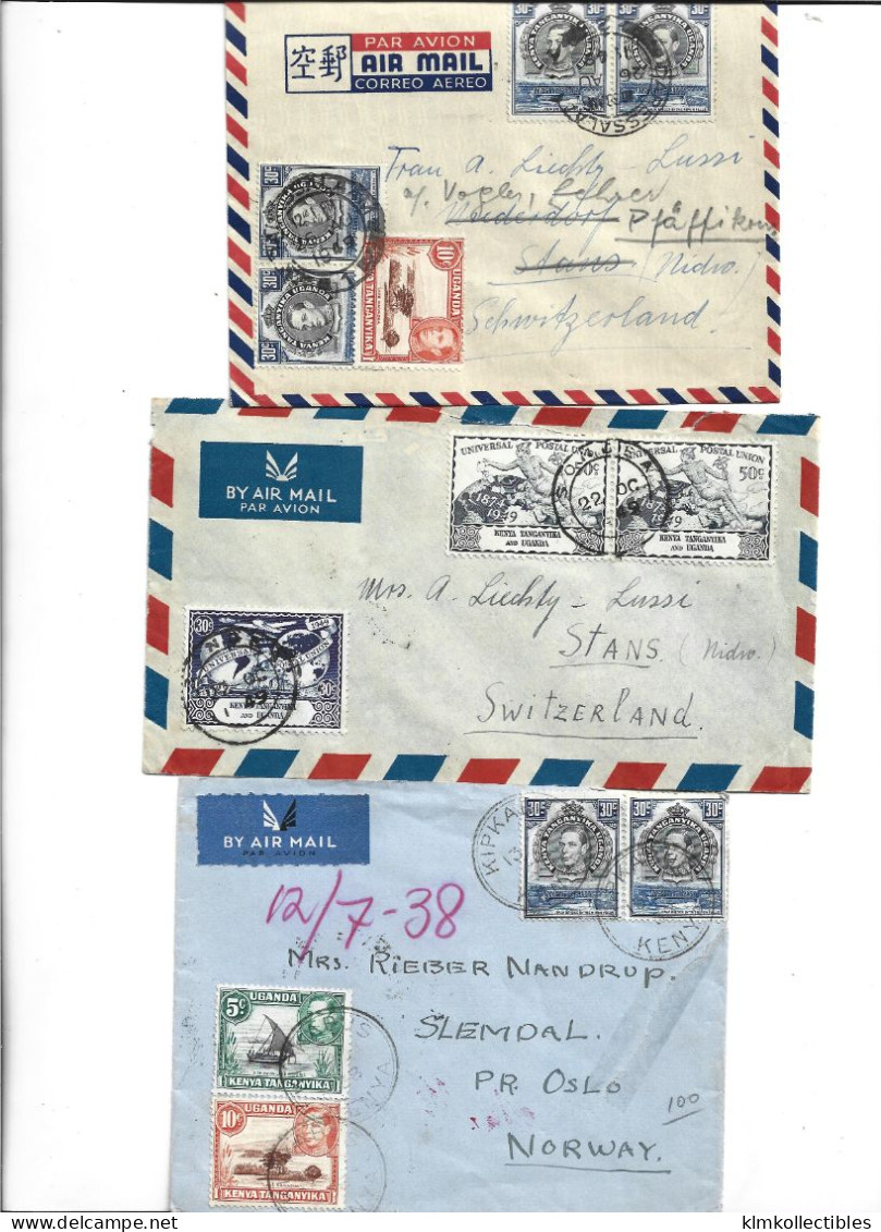 GREAT BRITAIN UNITED KINGDOM ENGLAND COLONIES - KENYA UGANDA TANGANYIKA - POSTAL HISTORY LOT - Kenya, Oeganda & Tanganyika