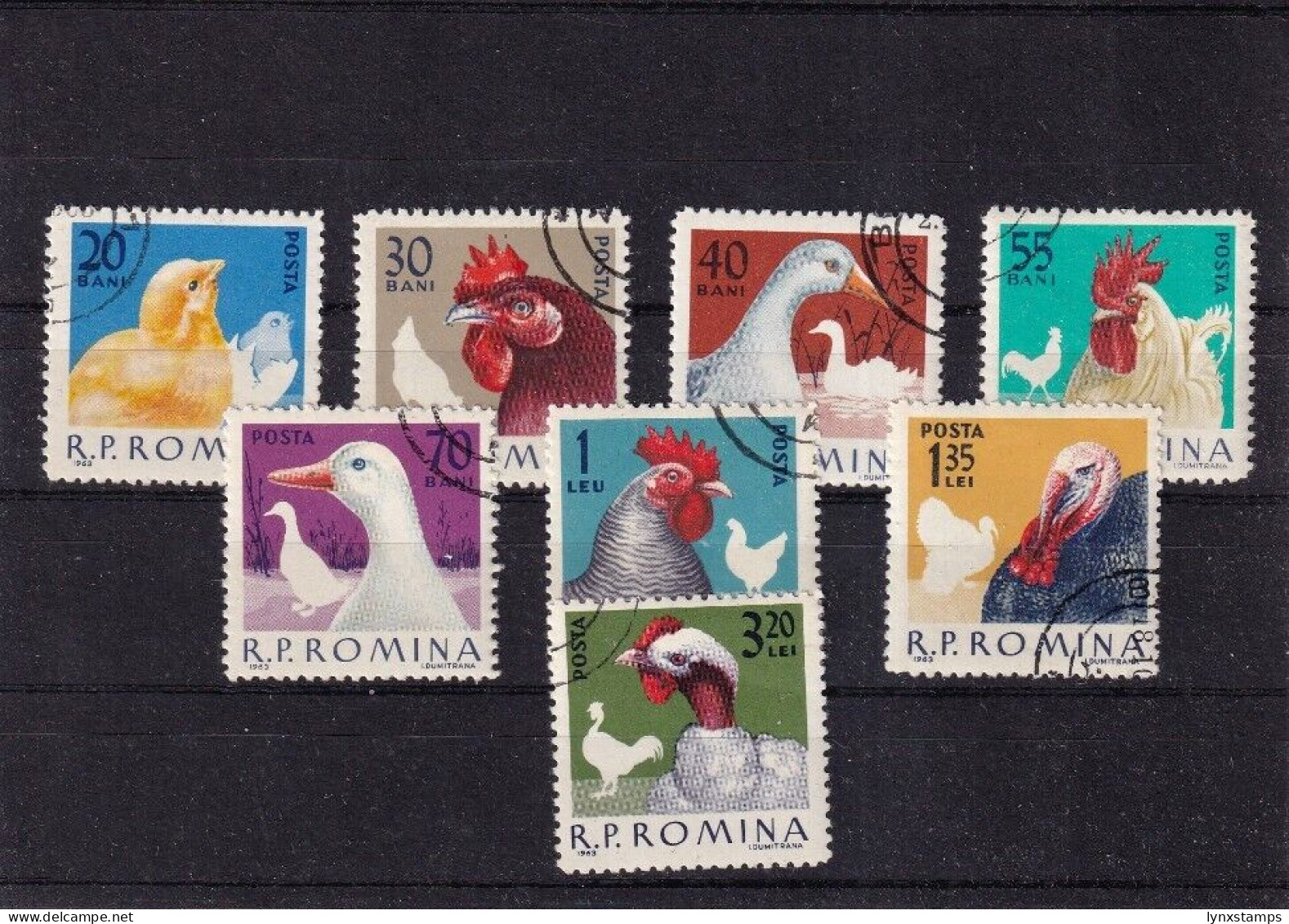 ER02 Romania Chickens - Used Stamps - Usati