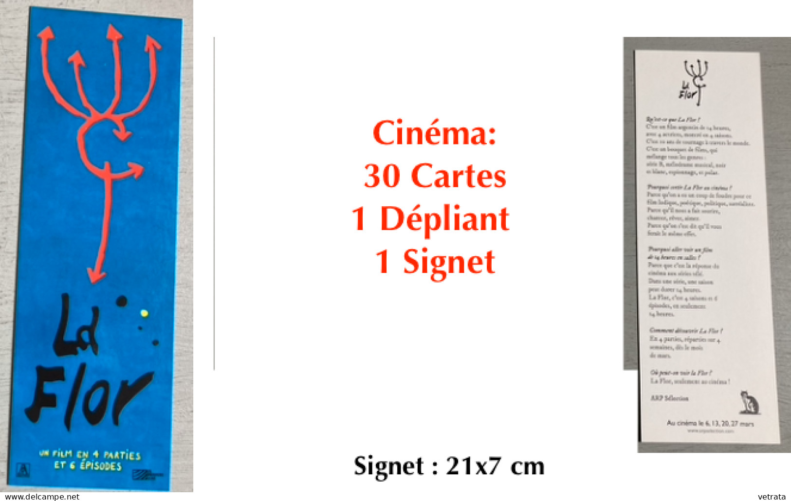 Cinéma: 30 Cartes /1 Dépliant  & 1 Signet