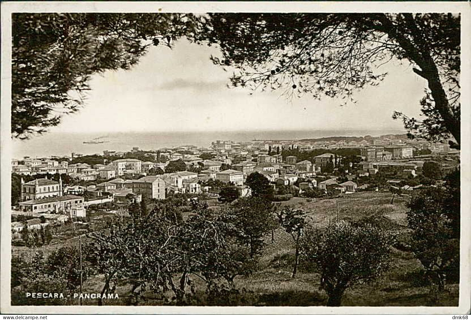 PESCARA - PANORAMA - EDIZIONE DI CLAUDIO - SPEDITA 1937  (20146) - Pescara