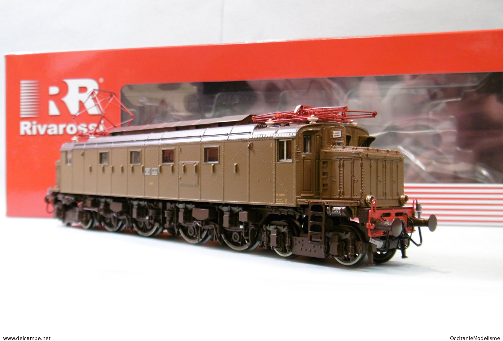 Rivarossi - Locomotive électrique E428 101 FS Marron ép. III Réf. HR2901 Neuf HO 1/87 - Loks