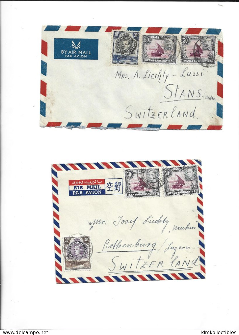 GREAT BRITAIN UNITED KINGDOM ENGLAND COLONIES - KENYA UGANDA TANGANYIKA - POSTAL HISTORY LOT - Kenya, Uganda & Tanganyika