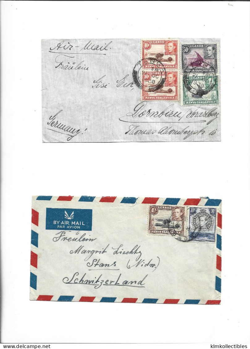 GREAT BRITAIN UNITED KINGDOM ENGLAND COLONIES - KENYA UGANDA TANGANYIKA - POSTAL HISTORY LOT - Kenya, Oeganda & Tanganyika