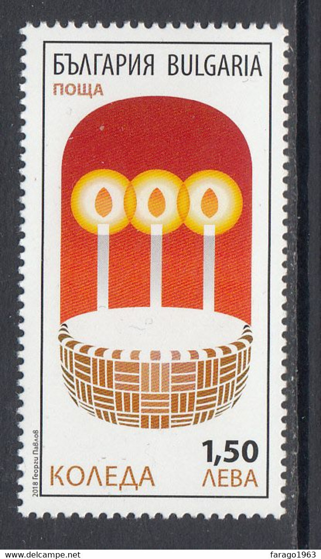 2018 Bulgaria Christmas Noel   Complete Set Of 1 MNH - Unused Stamps