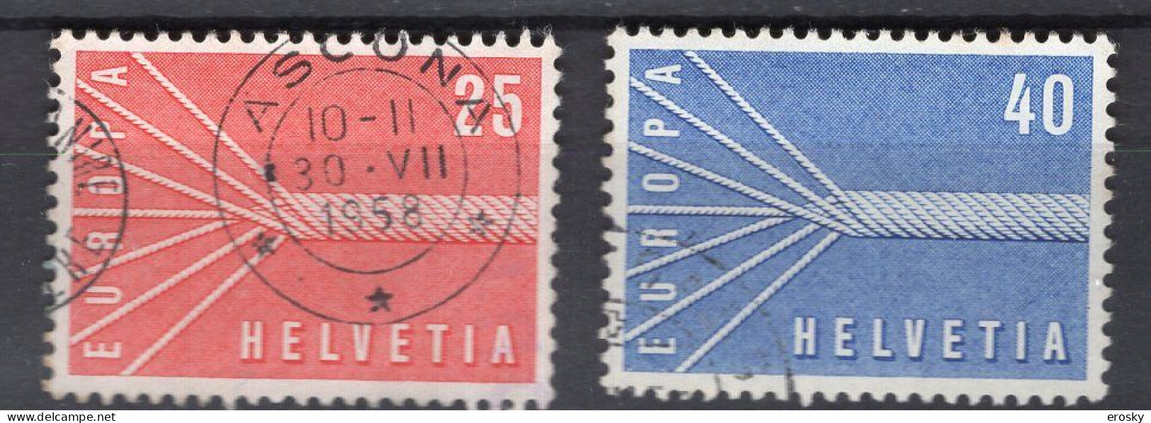 T2054 - SUISSE SWITZERLAND Yv N°595/96 - Used Stamps