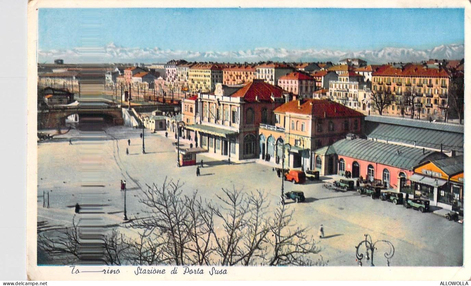 26400 " TORINO-STAZIONE DI PORTA SUSA "  ANIMATA-VERA FOTO-CART. SPED.1951 - Other Monuments & Buildings