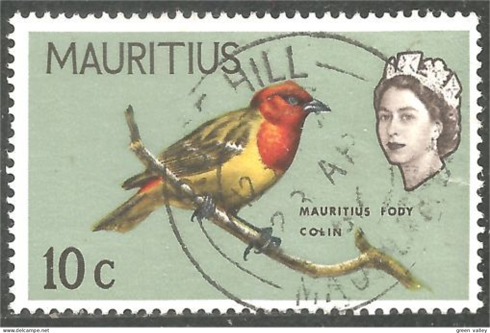 640 Ile Maurice Mauritius Colin Fody Oiseau Bird Uccello Vogel ROSE HILL (MRC-92d) - Mauricio (1968-...)