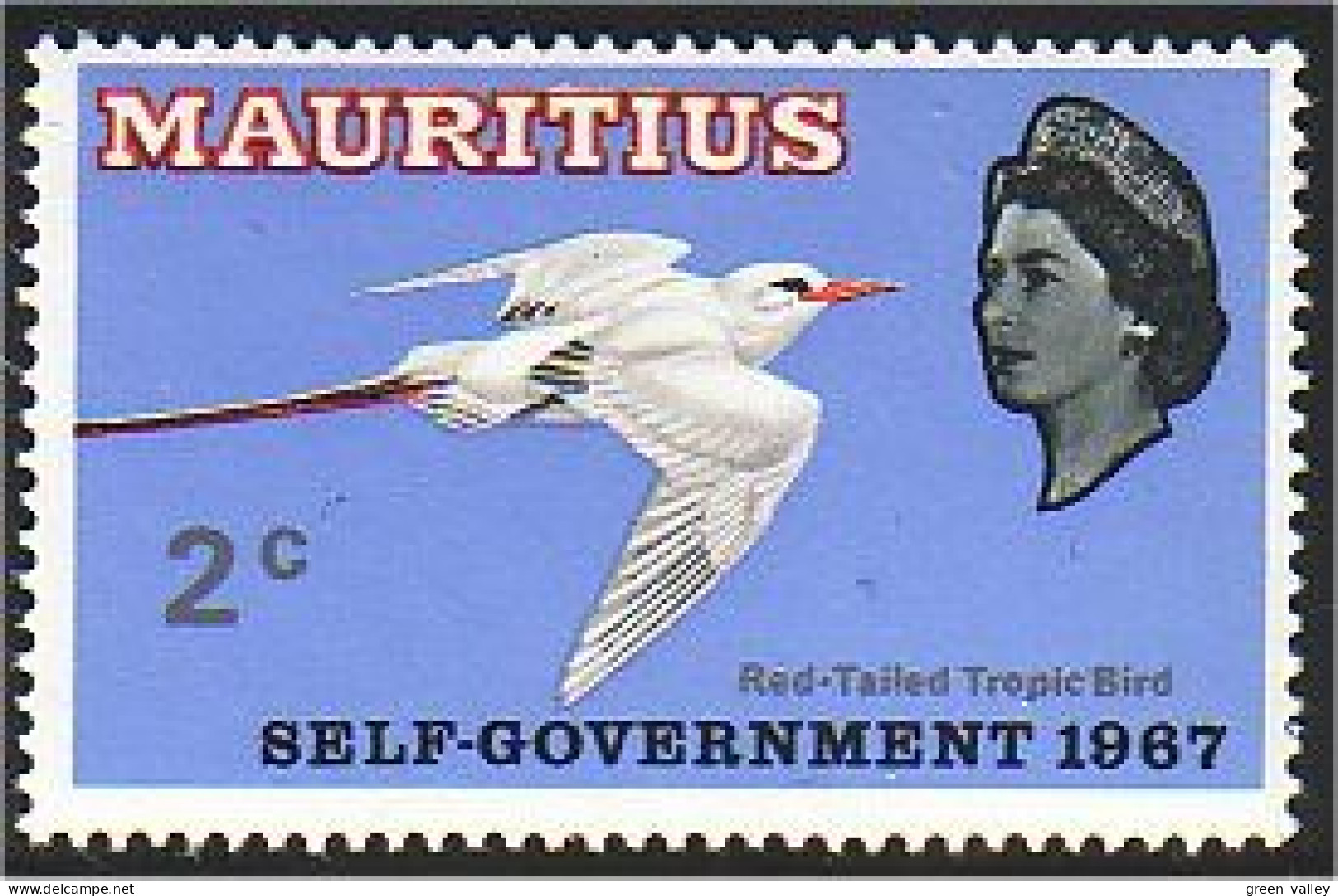 640 Mauritius Ile Maurice Oiseau Bird MNH ** Neuf SC (MRC-40c) - Papageien