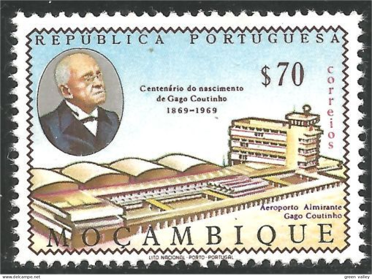 638 Mozambique Gago Coutinho Historien Historian Ecrivain Writer MNH ** Neuf SC (MOZ-74d) - Schrijvers