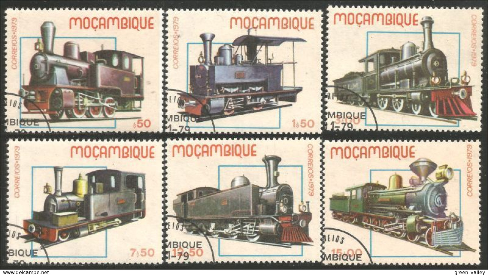 638 Mozambique Train Locomotive Zug Railways Treno (MOZ-69b) - Mozambique