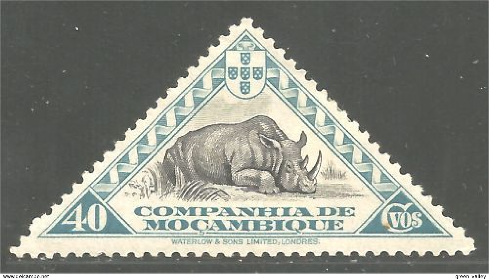 638 Mozambique Rhinoceros Nashorn MNH ** Neuf SC (MOZ-65) - Neushoorn