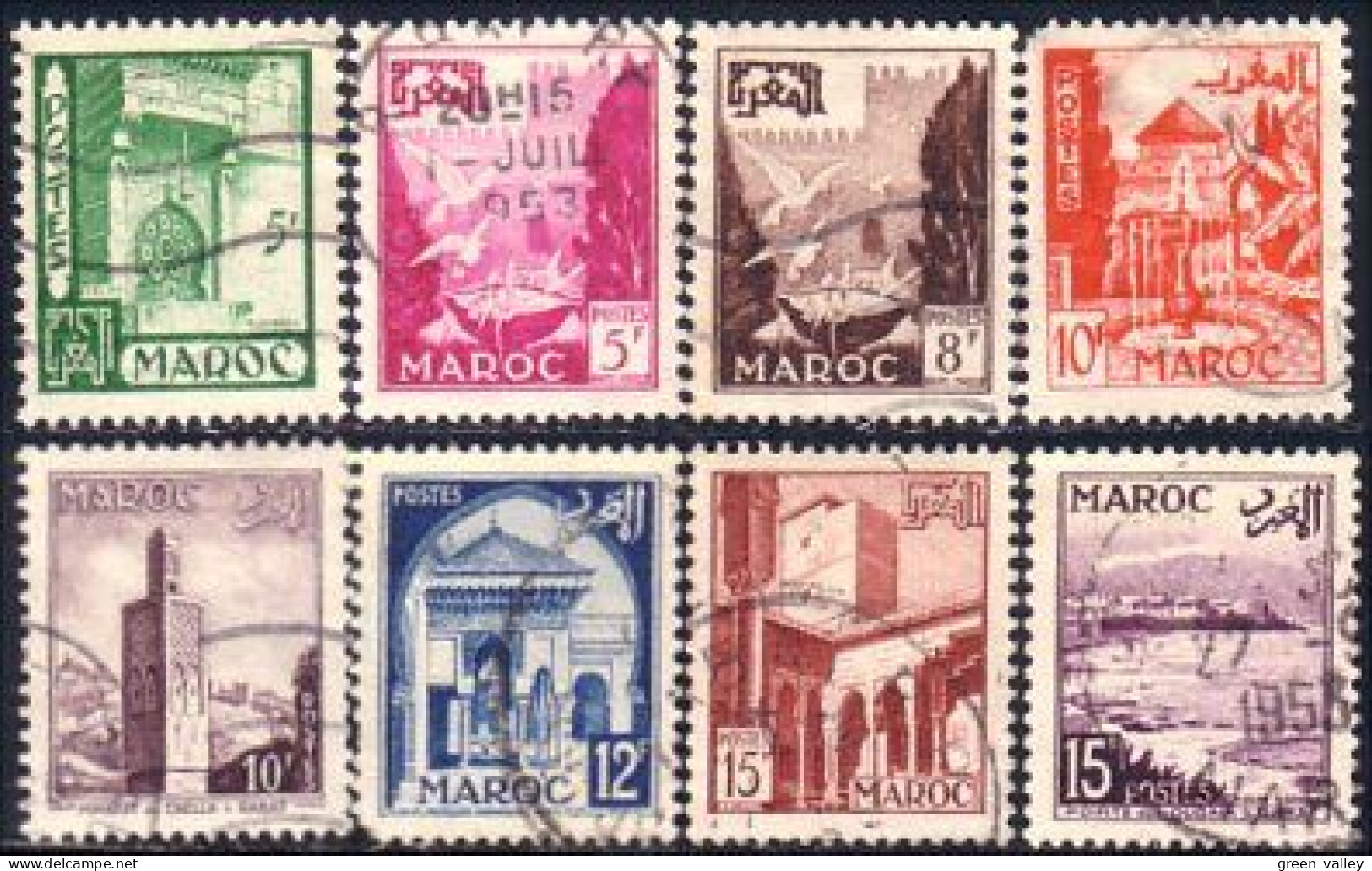 636 Maroc 8 Monuments (MOR-87) - Usati