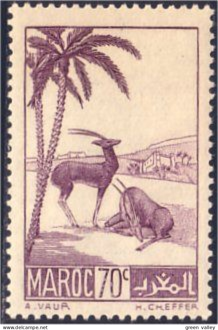 636 Maroc Gazelles MVLH * Neuf CH Très Légère (MOR-78) - Unused Stamps