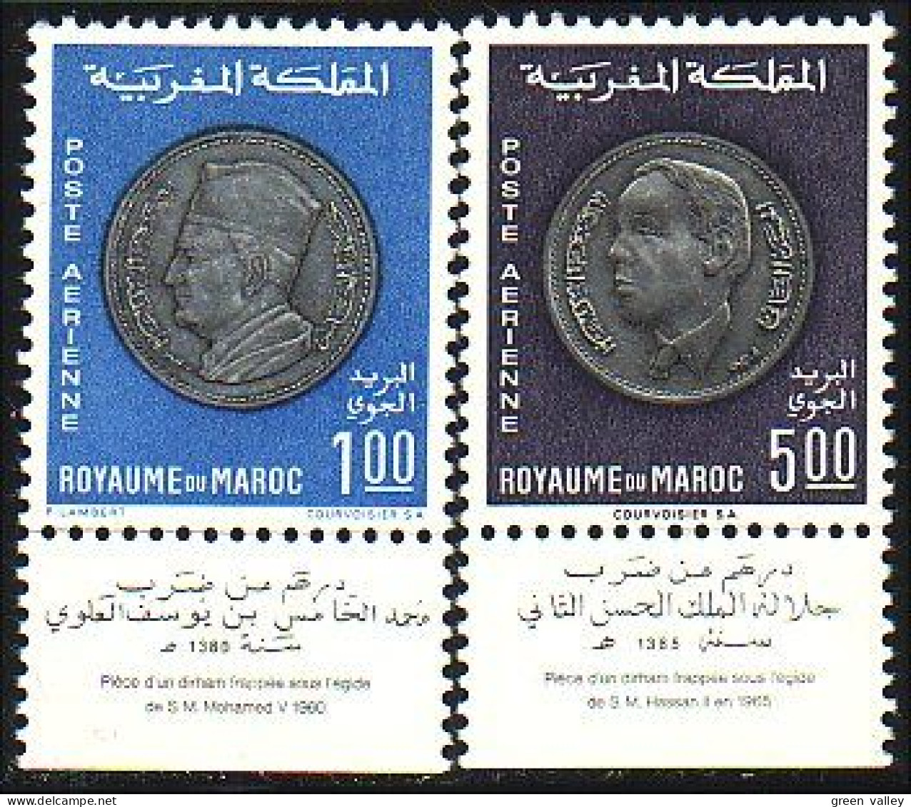 636 Maroc Monnaies Avec Tabs MH * Neuf (MOR-67) - Coins