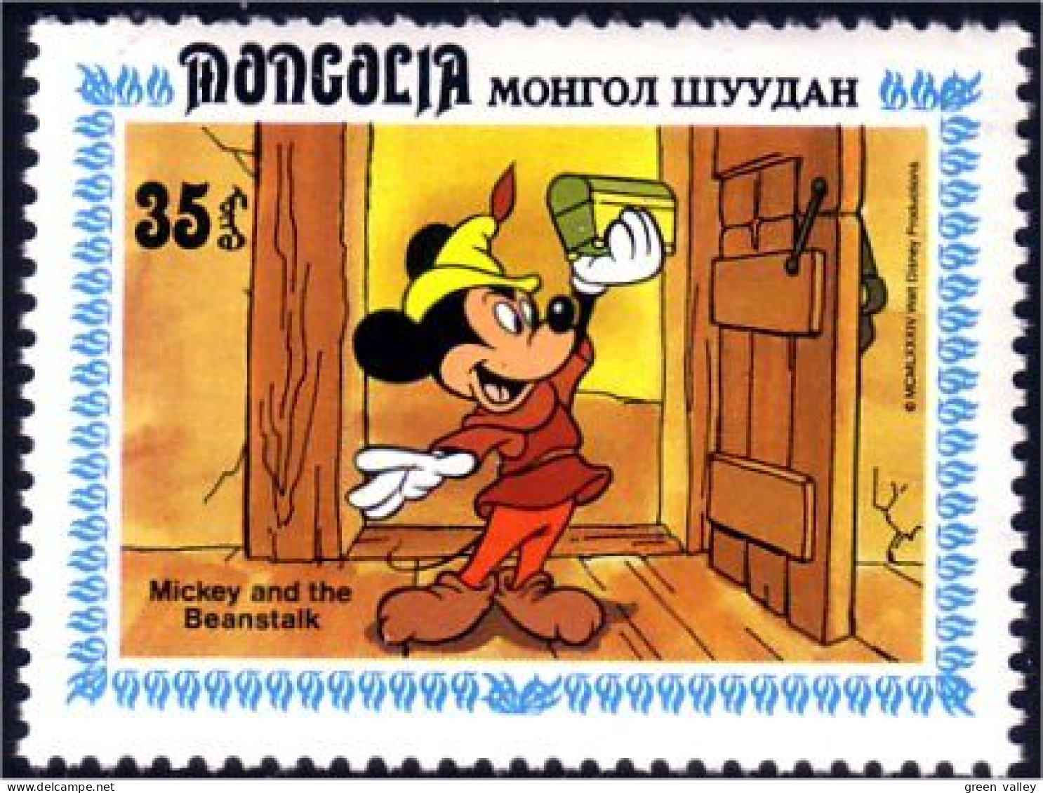 620 Disney Mongolie Mickey Beantalk Haricot Geant Cle Key MNH ** Neuf SC (MNG-66b) - Disney